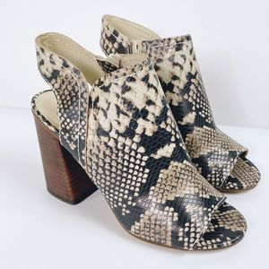 Treasure & Bond Hayley Sandal Snake Bootie Heel. NWOB